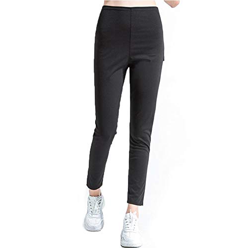 Legging Minceur Femme de Sudation et Sauna Legging Pantacourt de Sport Coupe Amincissant avec Poches Pantalon Amincissant Pantacourt de Gym pour la Marche la Course Fitness Yoga Sauna etc