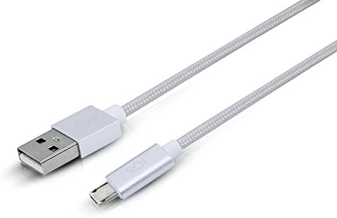 2 in 1 [Android 1 m Micro USB Charging cable and Apple IOS Lightning Cable] Outlet 4Life – Nylon, Straight for Smartphone, Tablet and more Fast Charging and Sync – Charge and Datenübertraung, such as Iphone 7 7plus 6S Plus/6S/SE/5S/5 °C/5, iPad 4/iPad Mini/2/3/4, Samsung Galaxy, HTC, Huawei, Sony, Nexus, Nokia
