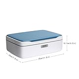 Jewellery Box Organizer Locable Storage Case Drawer 2 Layers Holder Cabinet Comb