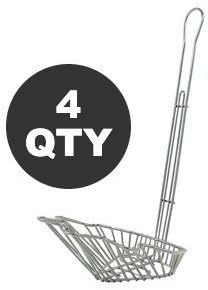 SLANTED COMMERCIAL TACO SALAD BOWL BASKET - WHOLESALE QTY by overstockedkitchen