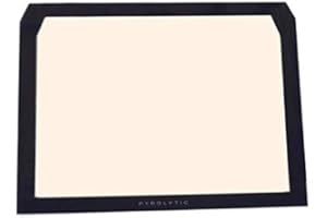 ANCASTOR Repuesto Cristal Interior + Clip Boule Puerta Horno Compatible con FAGOR. FER40FA6006