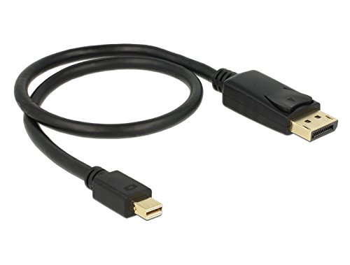 DELOCK Kabel mini DisplayPort 1.2 Stecker> DisplayPort Stecker 0,5 m schwarz 4K - 2