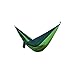 Produktbild Wokee Hängematte,Reise Camping Hängematte Leinwand/Nylon Stoff Outdoor Ultra Light Reise 275 * 184 cm,Camping Garten Trekking Strand Travel Hammock (Grün)