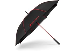 AUDI COLLECTION Audi 3122300100 Regenschirm Stockschirm Automatik Schirm, mit Audi Sport Logo, schwarz/rot