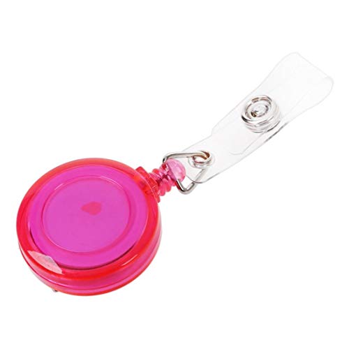 Aofocy Porte-Badge rétractable de qualité supérieure Porte-Badge Carte d'identité dévidoirs Porte-clés avec Clip Rose