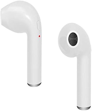 Wireless Earphone with Mic Long Battery Life Headset Volume Control Headphones Bluetooth Noise Cancelling Earbuds Sport Running Hands-free Calling USB Charging For iPhone iPad Android Right Ear White