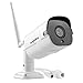 Price comparison product image SANNCE Outdoor Wireless IP Camera, 1080P FHD Plug and Play Weatherproof Night Vision Wifi Bullet Metal Camera with Voice Recording, Motion Detection & Email Alarm, P2P, 64GB Micro SD Storage