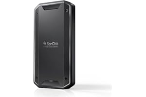 SanDisk Professional Zewnętrzny dysk SSD 4TB PRO-G40, przenośny dysk SSD, do 3000 MB/s, dysk półprzewodnikowy, Thunderbolt 3 (40 Gb/s), USB-C (10 Gb/s), bardzo wytrzymały IP68 odporność na kurz/wodę.