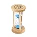 Produktbild fgyhtyjuu Hölzerne Sanduhr Sand Uhr 3 Minuten Sanduhr Sanduhr Kinder Zahnbürste Timer Zeitzähler-Kind-Geschenk-Hauptdekoration