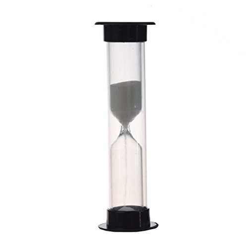 Sanduhr - SODIAL(R) Multifarbige Sanduhr 1-10 Minuten (Schwarz 1 Minute)