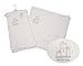 Baby Christening Shawl White/Silver With Embroidery and Applique - 100% Cotton