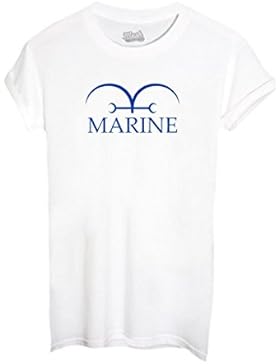 T-Shirt MARINA LOGO ONE PIECE - CARTOON by iMage Dress Your Style - Bambino-XS-BIANCA