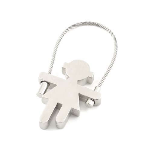 Preisvergleich Produktbild sourcingmap® Zink-Legierung Mädchen überspringen Springseil Keyring Schlüsselanhänger hängen