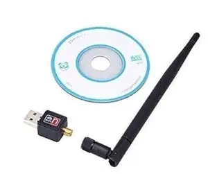 LipiWorld 600Mbps USB WiFi Dongle 600Mbps Wireless Adapter 802.11n/g/b with Antenna