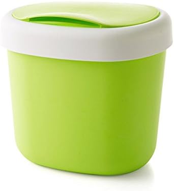 Dapanji Fashion large easy to open cover household trash can creative desktop cover garbage storage tube, 26x24cm,003