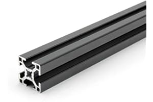 DOLD MECHATRONIK Profilé en aluminium noir - 30 x 30 cm - Type B - Rainure 8 (léger) - Profil en aluminium 30 x 30 - Profil de montage 200 mm
