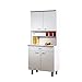 Produktbild Pharao24 Esszimmer Buffet Pianna in Weiß Grau 180 cm hoch