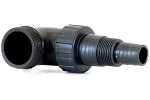 ABAZO - Pumpenanschlussstutzen an Gartenpumpe, Schlauchverbinder, Rückschlagventil für die Pumpe, Anschluss an einen Hydrophor, Satz Pumpenzubehör, Pumpenauslassanschluss 1 1/2" AG