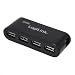 Produktbild UA0085 Logilink UA0085 USB Hub 4-Port USB2.0 with power adapter black