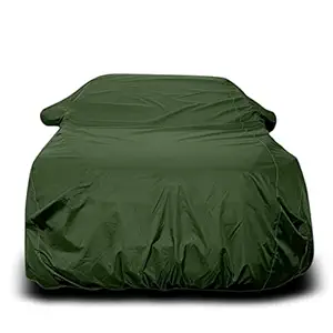 CASTEN 100% Waterproof and DUST Proof CAR Body Cover in Mehendi Green Colour with Mirror Pocket for (Mitsubishi Pajero Sport)