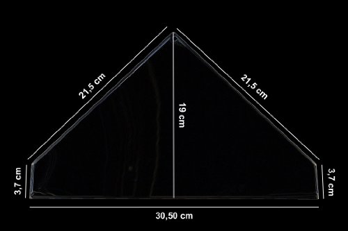 Hochwertiger Designer Eckspiegelschrank Maße: 190*300*450-Spiegel und Rahmen gesamt: ca. 325 x 450 x 190 mm (B x H x T)Material Spiegel: Kristallglas Material Schrank: hochglanzpoliertes Edelstahl (sehr edel)- - 5