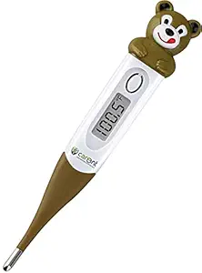 carent Flexible Tip Waterproof Digital Thermometer - 437 | Fast & Accurate Results | Fever Alarm | Break Resistant | Auto Shut-off | CE Certified