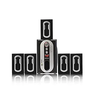 WOODVOX Home Theater WEGA Small 5.1 Bluetooth Multimedia Home System Speaker with 1 Subwoofer 5.25 Inch 5 Speaker Connect with Remote USB Sd Card Aux Cable