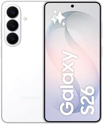 Samsung Galaxy S26 Smartphone AI, 256GB, 3 anni di Garanzia, Processore Avanzato, Assistente Foto, Creative Studio, Camera 50 MP, 4300 mAh, White [Versione italiana]