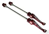 A2Z CrMo Quick Release Mountain Bike Wheel Skewers RED