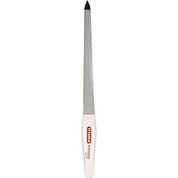 TITANIA Solingen Saphir-Nagelfeile – 12,5 Cm, Mit Hautschieber, Made In Germany