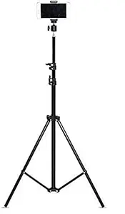 SAIELLIN Tripod Stand with Mobile Holder | Adjustable Tripod Stand | Portable and Foldable Tripod Stand | Mobile Clip & Camera Holder (Tripod 6)