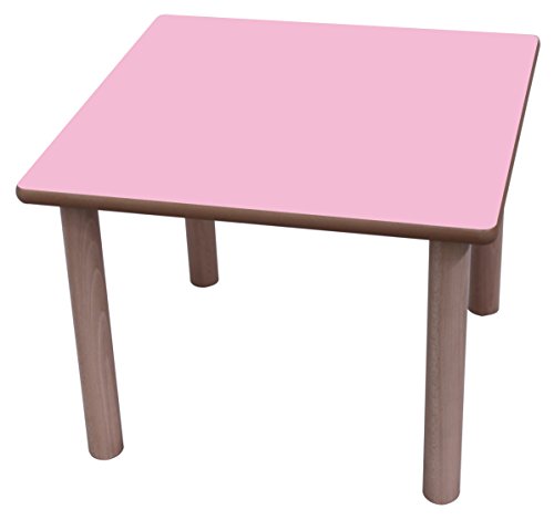 Größe 6 Metall Mobeduc Erwachsene quadratisch Tisch Buche 60 x 60 x 76