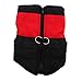 Produktbild B Blesiya Winter Hundkleidung Hundjacke Hundeweste Hundemantel Hunde Winterjacke Wasserdichte Daunenweste - Rot, S