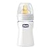 Chicco Nature Glass Normal Flow Baby Bottle with Rubber Teat, 150 ml