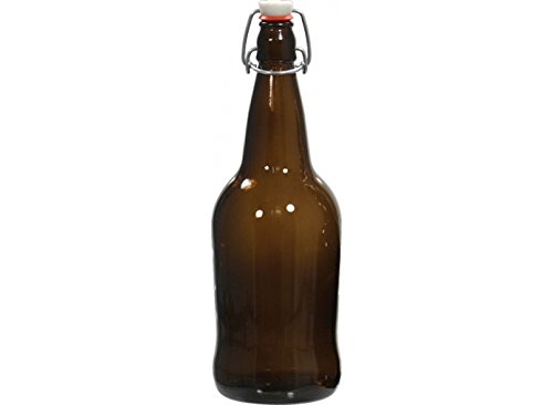 EZ Cap Bottles - 32 oz Amber Swing Top (Qty 12)