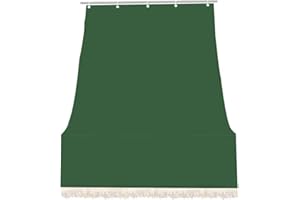 A2ZWORLD Tenda da Sole per Balcone, 145x250cm, Verde, Tenda da Esterno Balcone, Kit Montaggio Ganci e Anelli Inclusi, Tessuto Resistente, Impermeabile