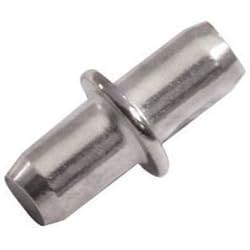 ajile - 50 pièces - Taquet en acier nickelé diam. 5 mm pour étagère en bois - BTE101-L