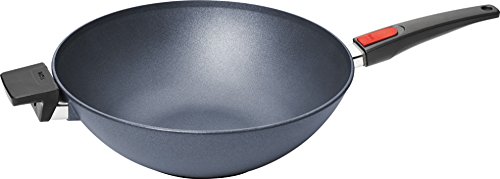 Woll 11034DPIL DPIL Diamond Lite Guss-Wok Induktion mit Glasdeckel Box und abnehmbarem Stiel, Durchmesser 34 cm, 11 cm hoch - 3