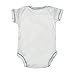 MLB New York Mets Baby One-Piece Short Sleeve Romper / Onesie with Logo 3-6M White