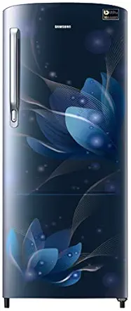 Samsung 192 L 3 Star Direct-Cool Single Door Refrigerator (RR20T172YU8/HL, Blooming Saffron Blue)