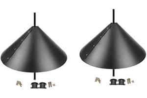 Eteslot Eichhörnchen-Schallwand-Set, 45,7 cm, schützender Vogelhausschutz, umwickelbare Eichhörnchenschutz-Schallwand, wiederverwendbar, waschbären- und eichhörnchensicher, mit Zubehör