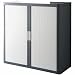 Produktbild Paperflow Rollladenschrank BxTxH 110x41,5x104,5cm 2 Böden anthrazit/grau