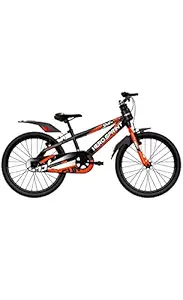 Hero Cycles Sprint Tubular Wheels Whistle 16T Sporty Kids Bike for Boy and Girl (4 to 8 Years, Black, green) Frame: 14 Inches