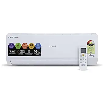 Croma 1.2 Ton 3 Star Inverter Split AC (Copper Condenser, 2022 Model, CRLAIN0143T0253, White) with Free Standard Installation
