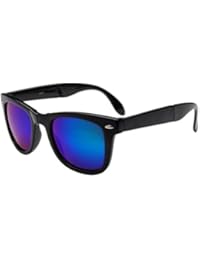 Winwintom Hombres Mujeres Fold up Plaza Deportes al aire libre Gafas Gafas gafas de sol de espejo Vintage
