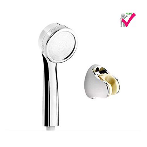 REYG Cabezal De Ducha De Lluvia con Rociador De Mano Desmontable De Nice Splash: Los Mejores Cabezales De Ducha Ajustables De Alta Presión Tienen 5 SPA Potentes,RoundPressurizedSingleNozzle+PunchSeat