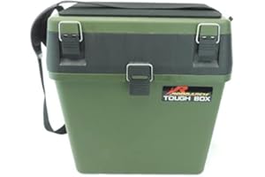 Roddarch Seat Box & Fishing Tackle Box with Padded Strap & Seat Pad. Sea Boat or Coarse