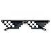 Produktbild GET Fresh Unisex Black Mosaic Sonnenbrillen, lustige Spielzeuge, Thug Life Brille Deal mit ihm Brille Pixel