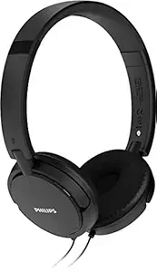 Philips Audio SHL5000/00 Wired On Ear Headphones Without Mic(Black)