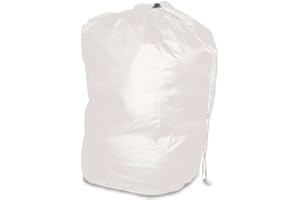 Jakera Laundry Drawstring Bag - Heavy Duty Nylon 70 x 101cm Availible in 5 colours (White)